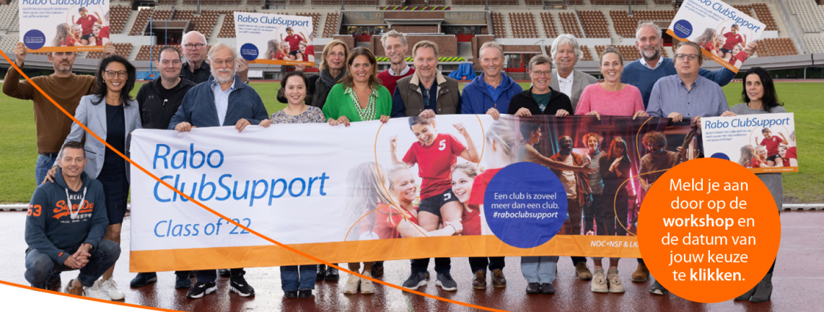 Meld je aan voor de online workshops van Rabo ClubSupport 