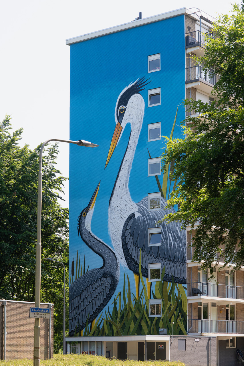 muurschildering Art-fact Buurtcultuur Tilburg, Sweelickstraat kunstenaar Joep van Gassel